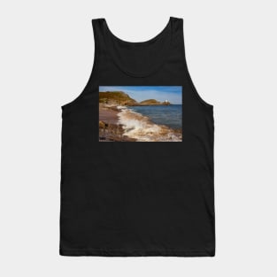 Mumbles Lighthouse, Bracelet Bay, Wales Tank Top